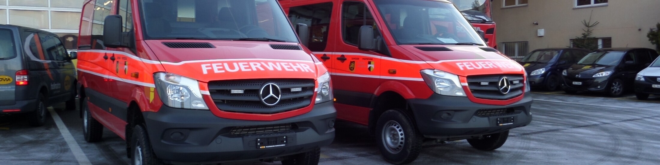 Fahrzeug Feuerwehr Samedan-Pontresina GR Fahrzeug Feuerwehr Samedan-Pontresina GR