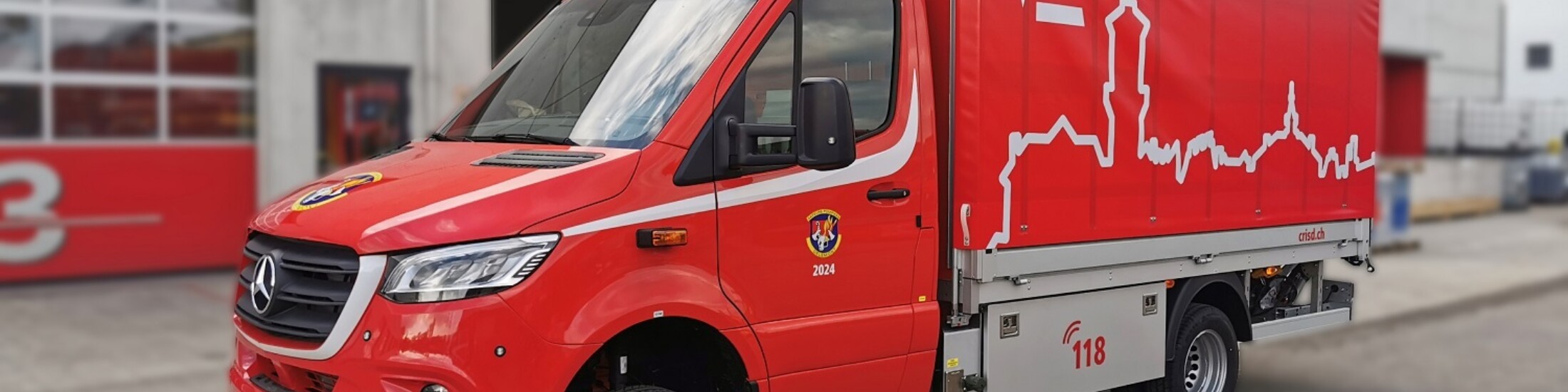 Fahrzeug Feuerwehr Delémont JU