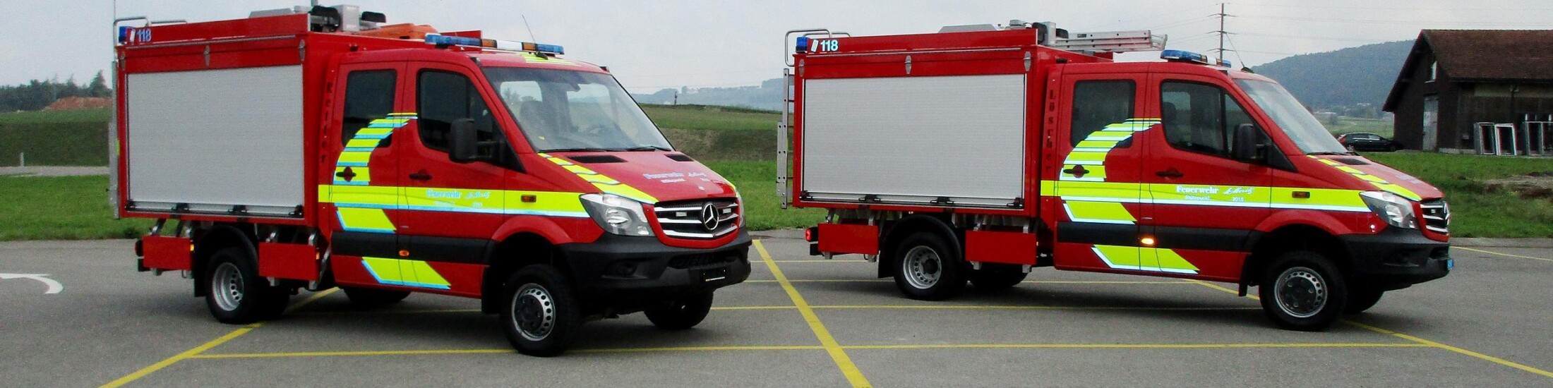 Fahrzeug Feuerwehr St. Moritz GR "Löscher" Fahrzeug Feuerwehr St. Moritz GR "Löscher"